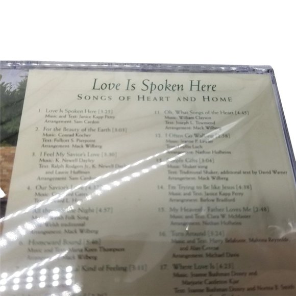 Mormon Tabernacle Choir Music CD Love is Spoken Here Songs of Heart and Home - Picture 3 of 11